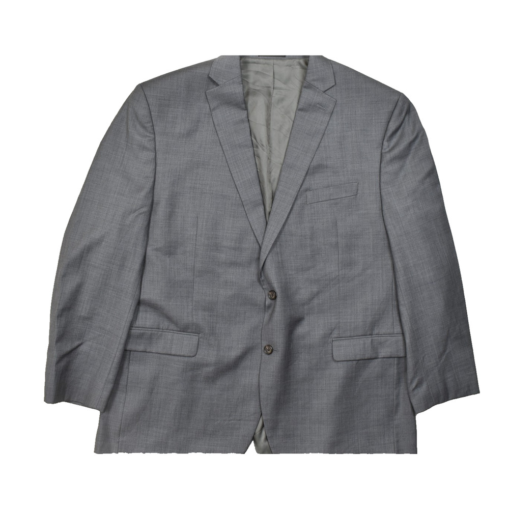 Lauren Ralph Lauren Men's 48L Gray 100% Wool Two Button Suit Jacket Blazer Long